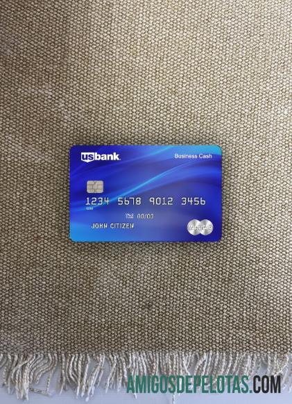 imprimível Modelo de cartão Mastercard do banco dos EUA dos EUA Photolook Front